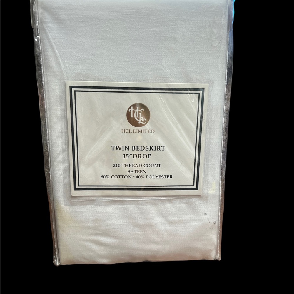 Macy’s New in package White Bedskirt Dust Ruffle